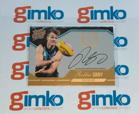 2015 AFL SELECT HONOURS CERTIFIED SIGNATURE SCS16 ROBBIE GRAY - PORT ADELAIDE POWER  #065/400