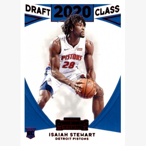 2020-21 PANINI NBA CONTENDERS BASKETBALL 2020 DRAFT CLASS RED PARALLEL NO.4 ISAIAH STEWART - DETROIT PISTONS RC