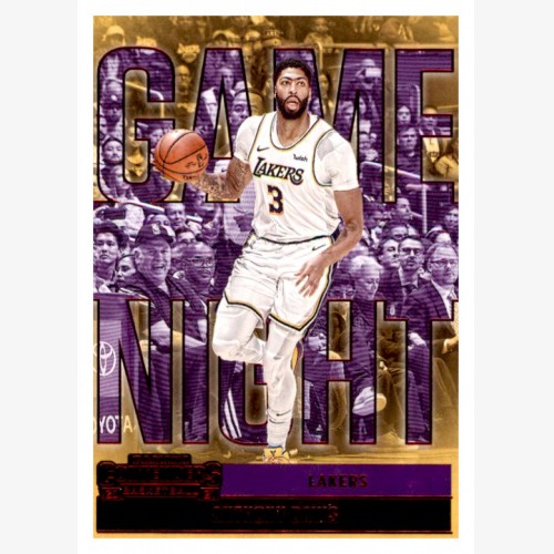 2020-21 PANINI NBA CONTENDERS BASKETBALL GAME NIGHT RED PARALLEL NO.3 ANTHONY DAVIS - LOS ANGELES LAKERS