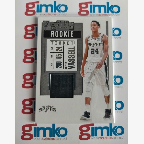 2020-21 PANINI NBA CONTENDERS BASKETBALL ROOKIE JERSEY PATCH CARD NO.RS-DVS DEVIN VASSELL - SAN ANTONIO SPURS RC