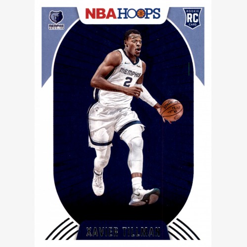 2020-21 PANINI NBA HOOPS BASKETBALL ROOKIE CARD NO.221 XAVIER TILLMAN - MEMPHIS GRIZZLIES RC