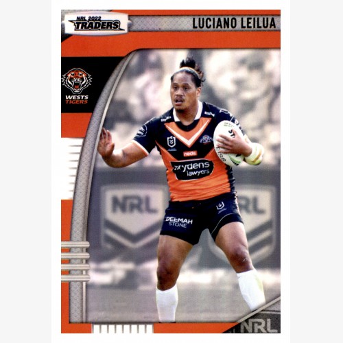 2022 TLA NRL TRADERS PARALLEL PEARL SILVER CARD PS155 LUCIANO LEILUA - WESTS TIGERS