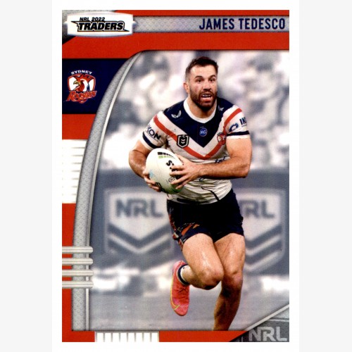 2022 TLA NRL TRADERS PARALLEL PEARL SILVER CARD PS136 JAMES TEDESCO - SYDNEY ROOSTERS