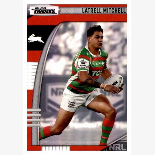 2022 TLA NRL TRADERS PARALLEL PEARL SILVER CARD PS117 LATRELL MITCHELL - SOUTH SYDNEY RABBITOHS