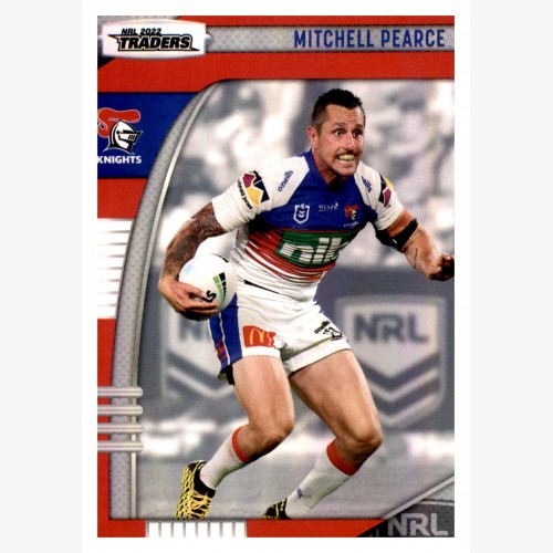 2022 TLA NRL TRADERS PARALLEL PEARL SILVER CARD PS077 MITCHELL PEARCE - NEWCASTLE KNIGHTS