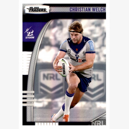 2022 TLA NRL TRADERS PARALLEL PEARL SILVER CARD PS070 CHRISTIAN WELSH - MELBOURNE STORM