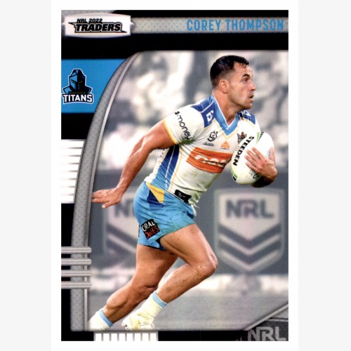 2022 TLA NRL TRADERS PARALLEL PEARL SILVER CARD PS049 COREY THOMPSON - GOLD COAST TITANS