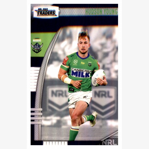 2022 TLA NRL TRADERS PARALLEL PEARL SILVER CARD PS020 HUDSON YOUNG - CANBERRA RAIDERS