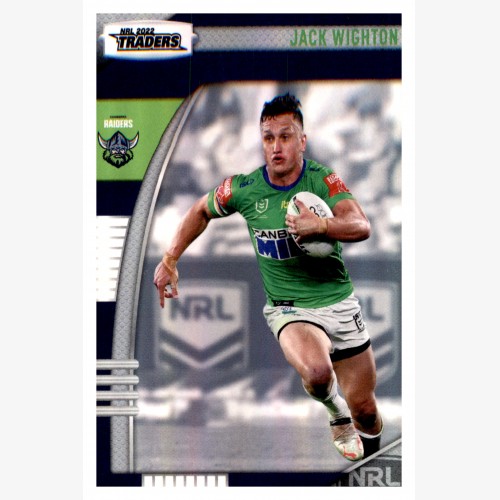 2022 TLA NRL TRADERS PARALLEL PEARL SILVER CARD PS019 JACK WIGHTON - CANBERRA RAIDERS