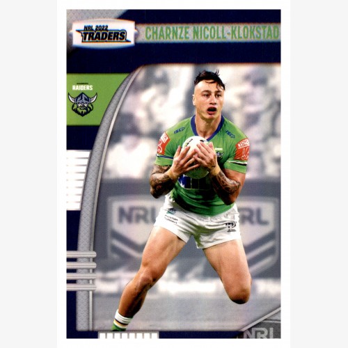 2022 TLA NRL TRADERS PARALLEL PEARL SILVER CARD PS013 CHARNZE NICOLL-KLOKSTAD  - CANBERRA RAIDERS