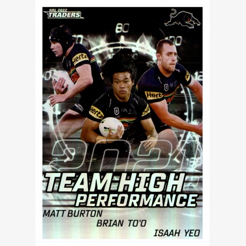 2022 TLA NRL TRADERS TEAM HIGH PERFORMANCE CARD HPT11 PENRITH PANTHERS