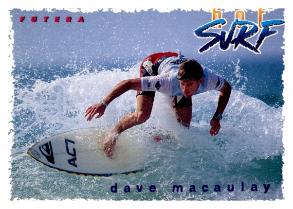 1994 FUTERA HOT SURF CARD 11 DAVE MACAULAY