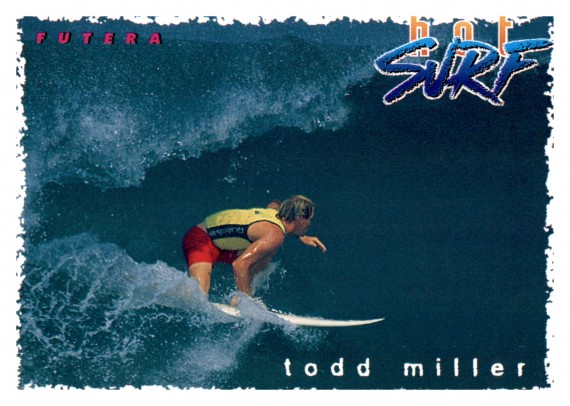 1994 FUTERA HOT SURF CARD 37 TODD MILLER