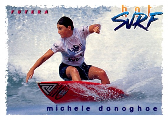 1994 FUTERA HOT SURF CARD 50 MICHELE DONOGHOE
