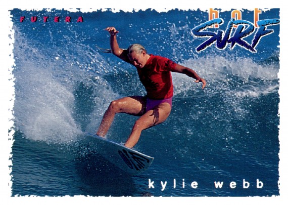 1994 FUTERA HOT SURF CARD 54 KYLIE WEBB