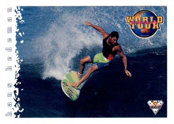 1994 FUTERA HOT SURF CARD WORLD TOUR 76 HANS HEDEMAN