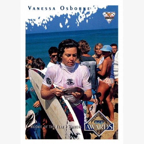 1994 FUTERA HOT SURF CARD ASP HONOURS AWARDS 91 VANESSA OSBORNE