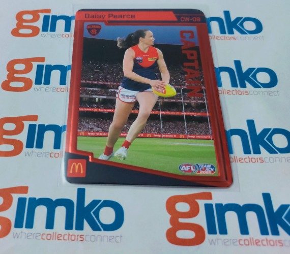 2022 AFL TEAMCOACH CAPTAIN CARD RED CW-09 DAISY PEARCE - MELBOURNE DEMONS