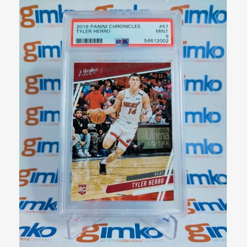 2019-20 NBA PANINI CHRONICLES PRESTIGE BASKETBALL #57 TYLER HERRO ROOKIE CARD RC GRADED PSA 9