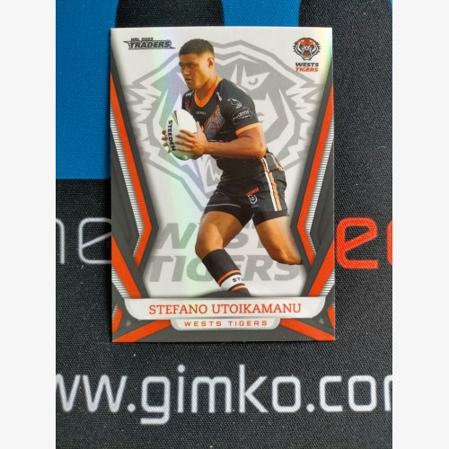 2023 TLA NRL Traders Titanium - Pearl Special Card - PS160 Stefano Utoikamanu - Wests Tigers