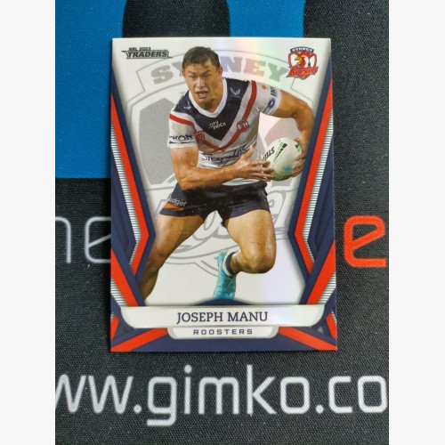 2023 TLA NRL Traders Titanium - Pearl Special Card - PS133 Joseph Manu - Sydney Roosters