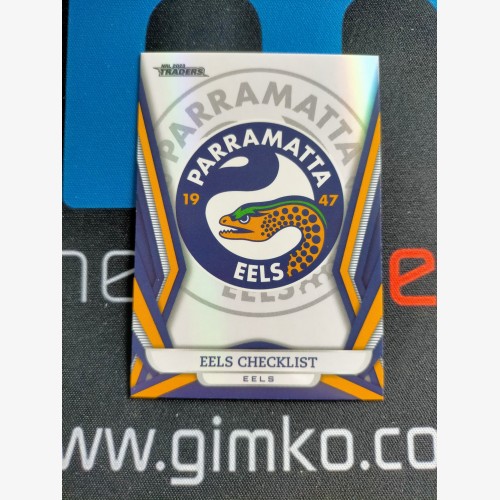 2023 TLA NRL Traders Titanium - Pearl Special Card - PS091 Checklist - Parramatta Eels