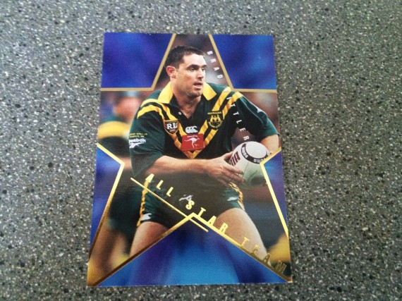 1996 Dynamic Marketing All Stars Team Card - AS 6 of 18- Brad Fittler - Roosters