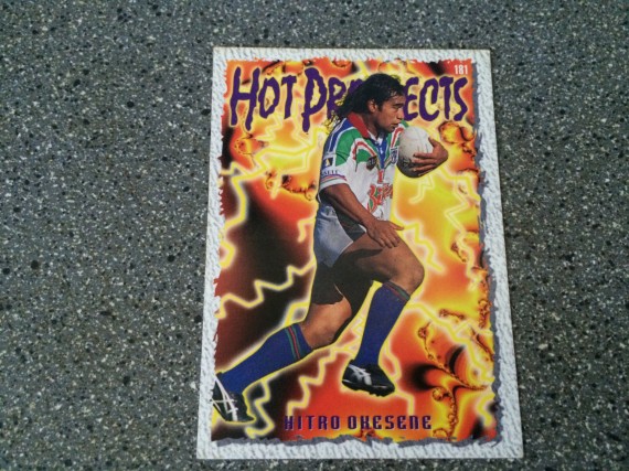 1995 Dynamic Marketing  Hot Prospect Card # 181 - Hitro Ohesene - Warriors