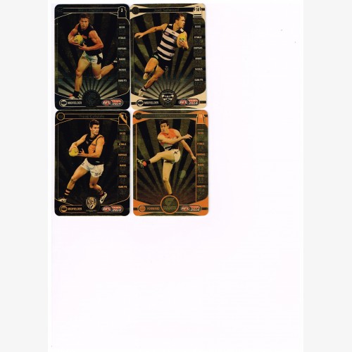 Lot of 43 golds from 2014 Teamcoach (inc. Murphy, Selwood, Cotchin, Cameron)