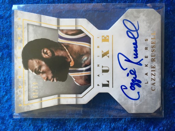 Cazzie Russell Los Angeles Lakers 2015-16 Panini Luxe Signatures #6/10