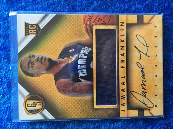 Jamaal Franklin Memphis Grizzlies 2013-14 Panini Gold Standard Rookie Autograph Jersey Swatch