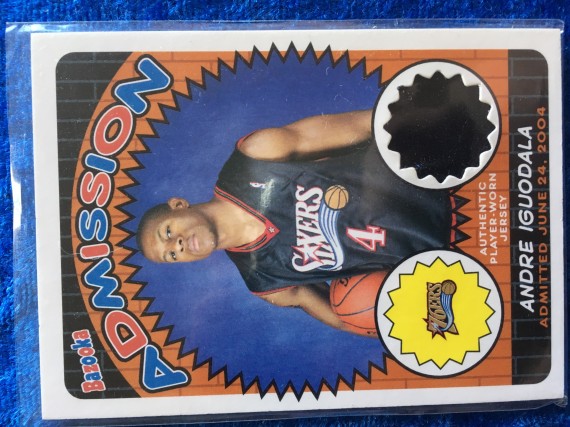 Andre Iguodala Philadelphia 76ers 2004-05 Topps Bazooka Swatch Card