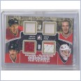 2010-11 In the Game Decades National Convention Franchises Game-Used Silver #CC-05 - Stan Mikita, Bill White, Denis Savard, Darren Pang