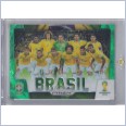 2014 Panini Prizm World Cup Team Photos Prizms Green Crystal #6 Brasil 12/25