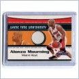 2000-01 Fleer Game Time Uniformity #11 Alonzo Mourning - Miami Heat