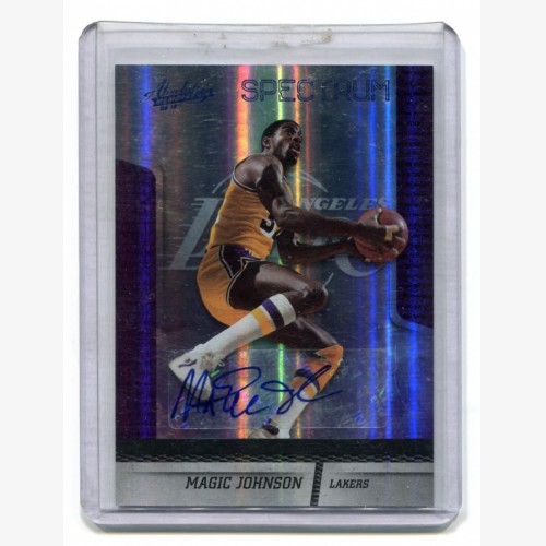 2009-10 Absolute Memorabilia Spectrum Signatures Platinum #109 Magic Johnson 19/25 - LA Lakers