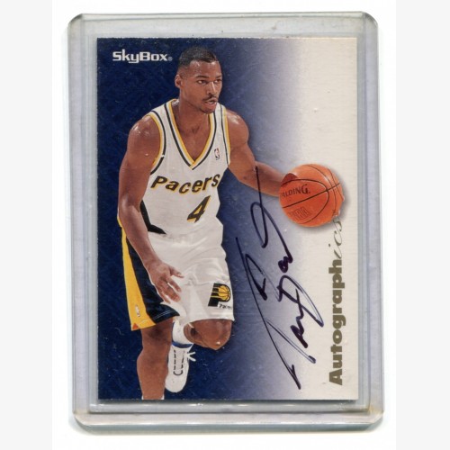 1996-97 SkyBox Premium Autographics #8 Travis Best - Indiana Pacers