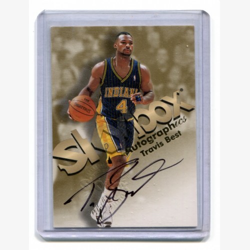 1998-99 SkyBox Premium Autographics #13 Travis Best - Indiana Pacers