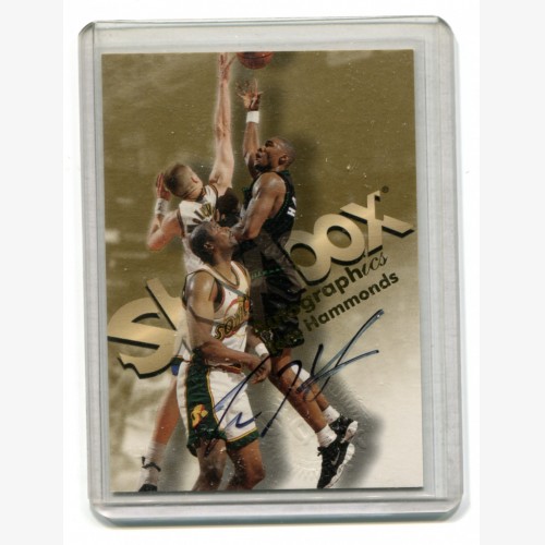 1998-99 SkyBox Premium Autographics #48 Tom Hammonds - Minnesota Timberwolves