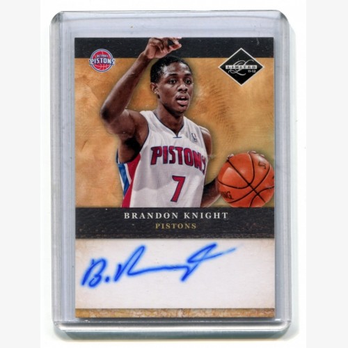 2011-12 Panini Limited #13 Draft Pick Brandon Knight Auto Autograph RC XRC - Detroit Pistons