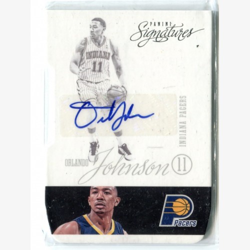 2012-13 Panini Signatures Die Cut Autographs #31 Orlando Johnson - Indiana Pacers