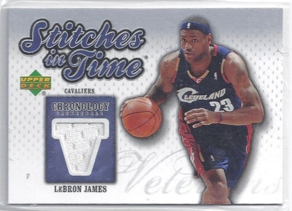 2006-07 Chronology Stitches in Time #SITLJ LeBron James - Cleveland Cavaliers