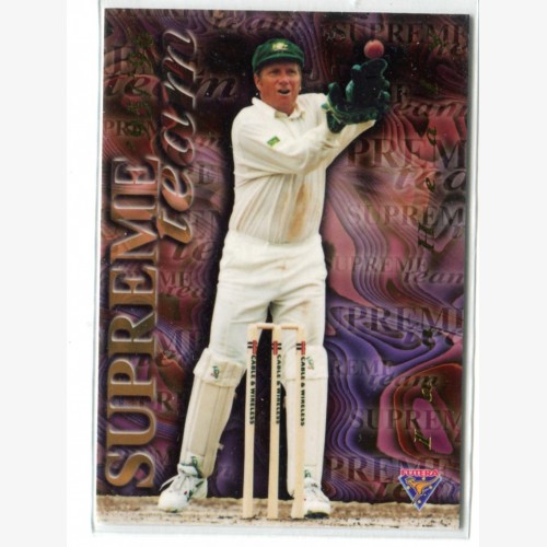 1995-96 Futera Cricket Supreme Team ST8 Ian Healy #d/7000 - Australia