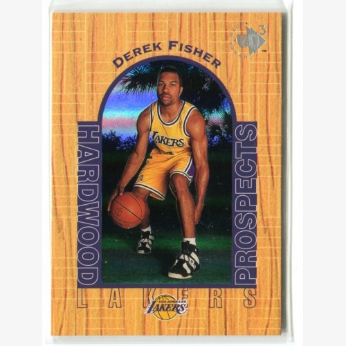 1996-97 UD3 #16 Derek Fisher RC - Los Angeles Lakers