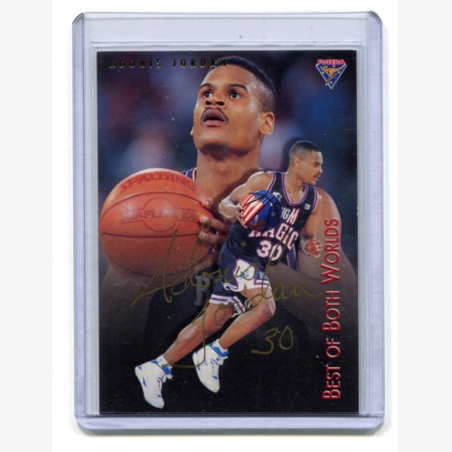 1994 Futera NBL Series 2 Best of Both Worlds BW4 Atontis Jordan AUTHENTIC AUTOGRAPH 0068/1000 (Redemption and Certificate cards included)