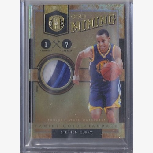 2010-11 Panini Gold Standard Gold Mining Materials Prime #9 Stephen Curry  2CLR PATCH 10/25 - Golden State Warriors