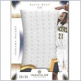2012-13 Immaculate Collection David West logos patch - Indiana Pacers