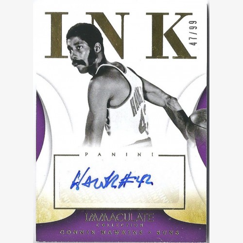 2013-14 Panini Immaculate Collection Connie Hawkins INK auto 48 ~ Phoenix Suns