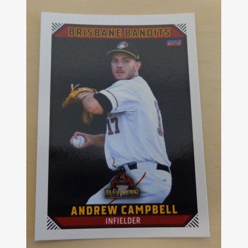 Andrew Campbell #4 - 2018/19 Australian Baseball League (ABL) trading card - Brisbane Bandits
