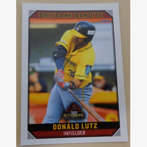 Donald Lutz #6 - 2018/19 Australian Baseball League (ABL) trading card - Brisbane Bandits